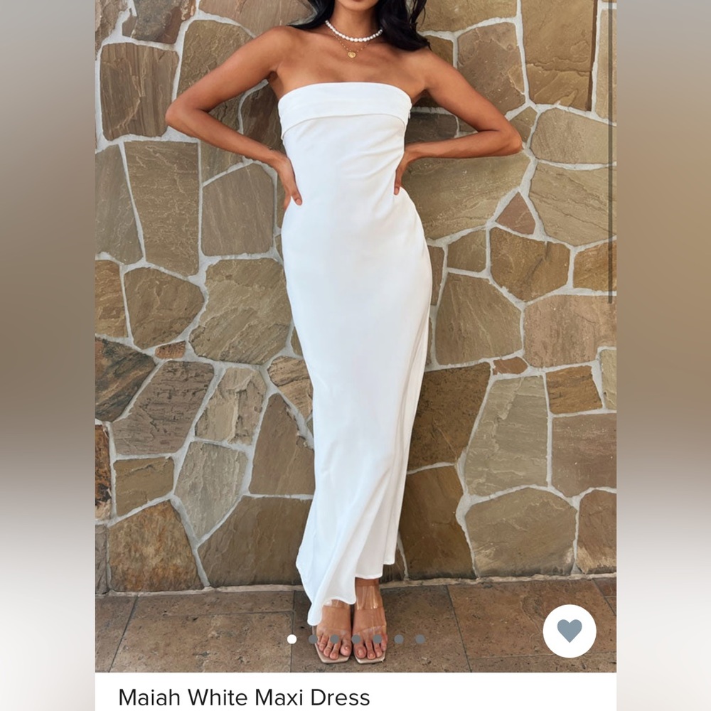 MAIAH WHITE MAXI DRESS
